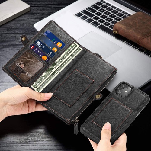Zipper premium leather wallet - premium,
