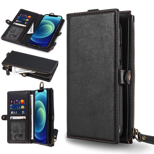 Zipper leather wallet - zipper, case